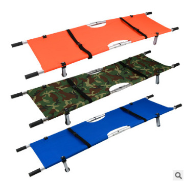 担架折叠  加厚铝合金不锈钢单简易担架床家用车带轮急救