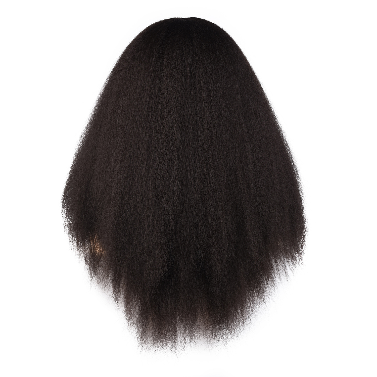 Syntetisk paryk silke fluffy eksplosiv lang krøllet let buet paryk pandebånd_voghion.com