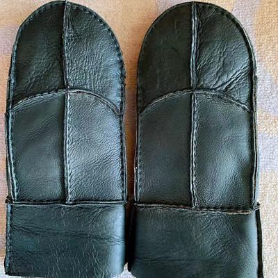 皮毛壹體真羊毛男騎行戶外保暖手套 男悶手工縫制手套