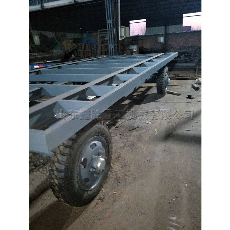 重钢平板拖车 港口集中箱平板运输车 物流货运站转运车