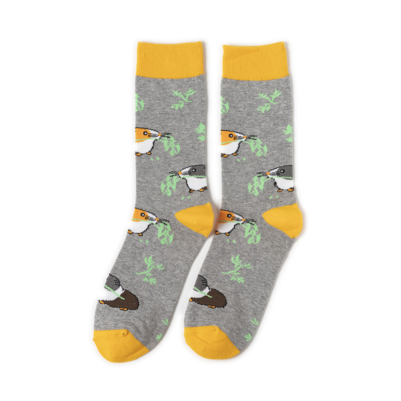 65g Weight Socks Classification Socks Lingerie Type Cotton (more than 50%) Fabric Type A Pair Quantity Casual, Daily Occasion Animal, Color Block Pattern All Seasons Season Unisex Gender Cute Style A Pair Cute Unisex Animal Color Block Cotton (more Than 50%) Crew Socks 22