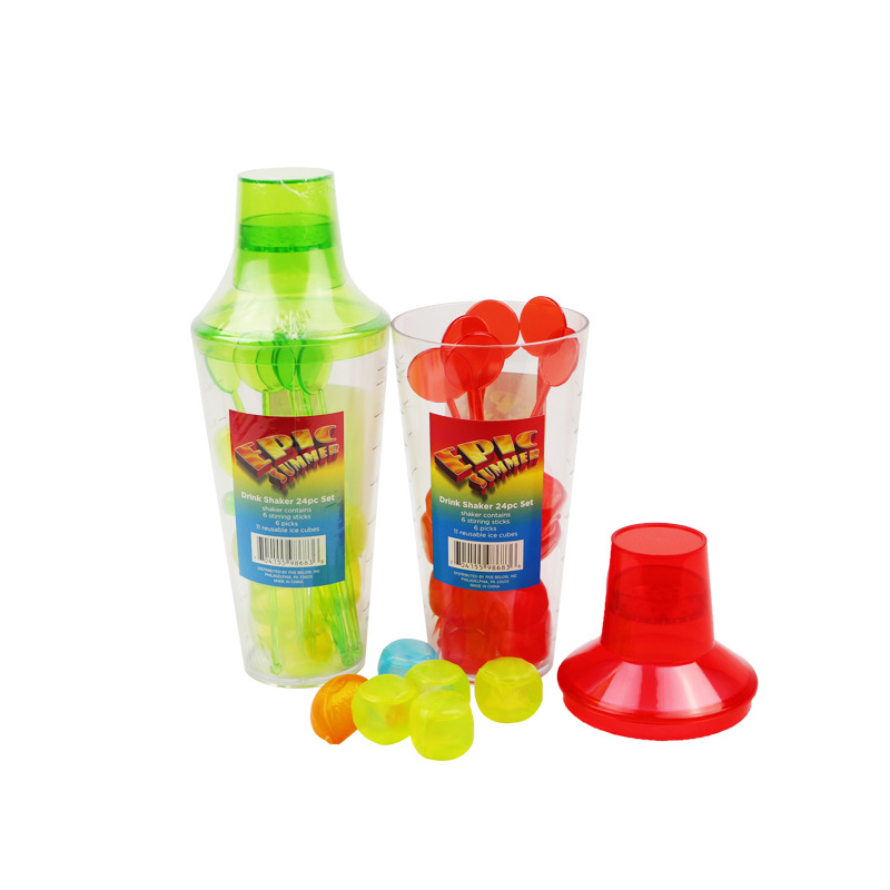 factory customized Shaker combination suit packing Candy Ice block Swizzle stick Toothpick combination Shaker