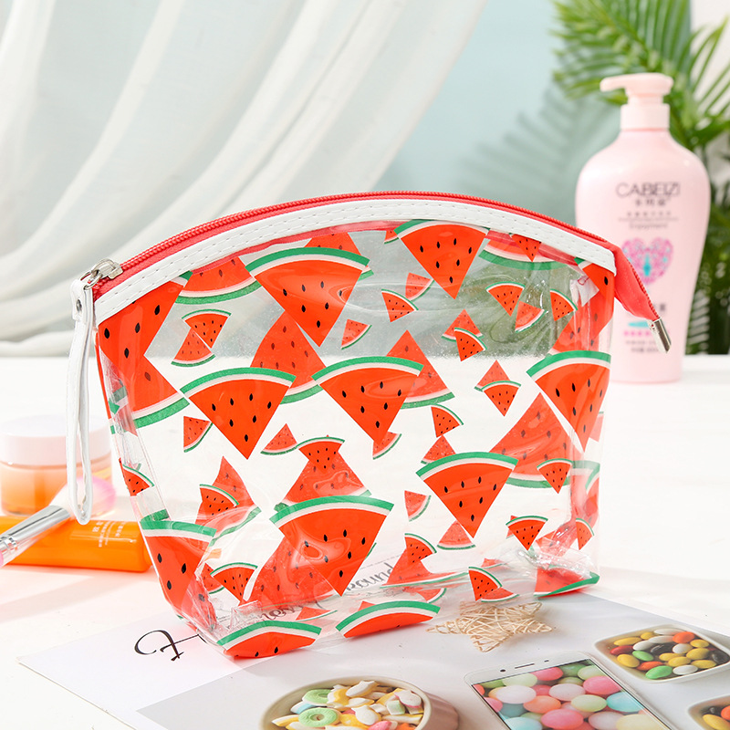 Women's Medium All Seasons Pvc Fruit Classic Style Streetwear Zipper Cosmetic Bag display picture 3