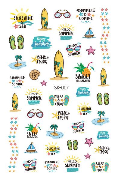 Nuevas pegatinas de unicornio, pegatinas de animales frescas y lindas para uñas, populares en Instagram, pegatinas de arte para uñas impermeables y duraderas, removibles. image 59