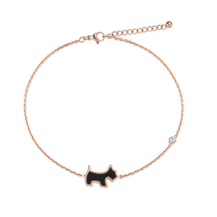 Trend golden jewelry stainless steel with zircon