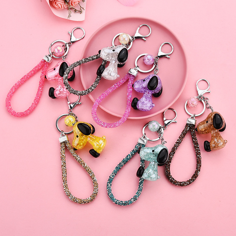Creative Acrylic Bubble Puppy Keychain Wholesale Nihaojewelry display picture 7