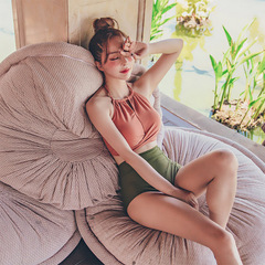 2022 New Color-block Cross-body Sexy Small Bust Split Swimsuit for Women, Abdominal Covering, Slimming Beach Vacation Hot Spring