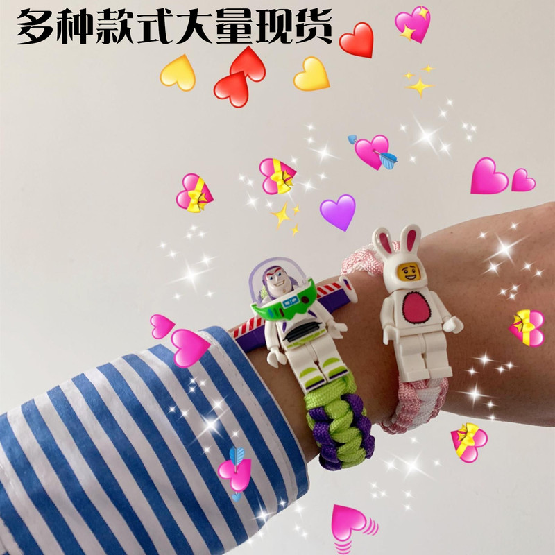 Buz Lightyear Batman Unicorn Three Eyes Marvel Lego TikTok Bracelet Female Gift