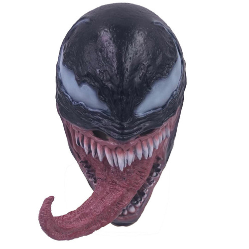 Latex Venom 2 mask cosplay Avengers 4 hero headgear Halloween horror hero villain Venom headgear