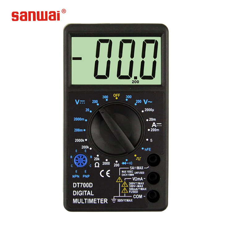厂家直销迷你便携万用表 DT700D 双保险丝