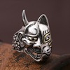 Japanese mask, asymmetrical retro ring, wish