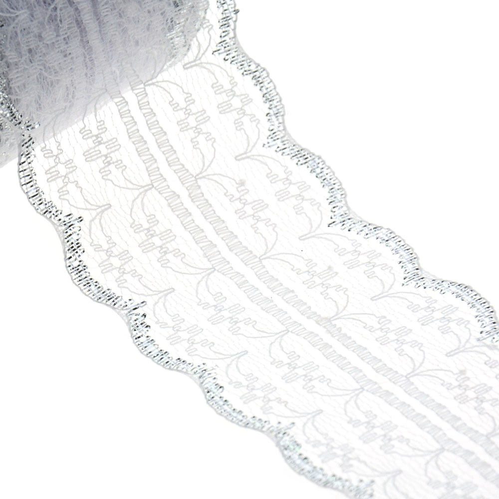 133-2 Platinum silver color explosion-free lace lace long-term spot supply width 4.5cm