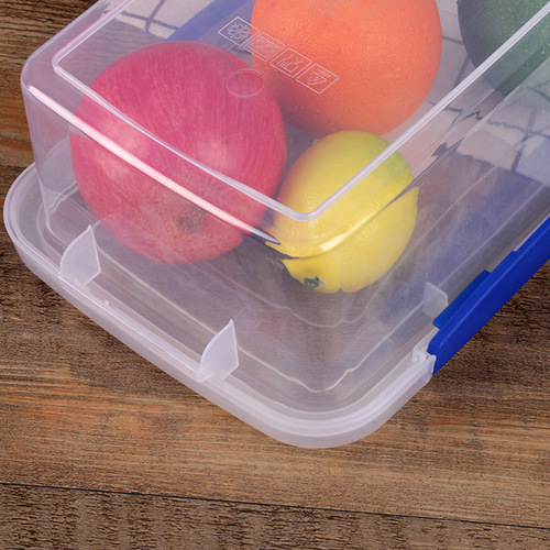 Preservation box, plastic food packaging box, transparent refrigerator storage box, rectangular rice box, kitchen storage, freezing box