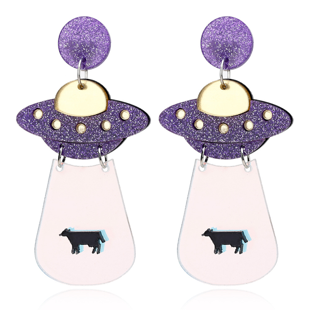 Fashion Cartoon Character Arylic No Inlaid Earrings display picture 8