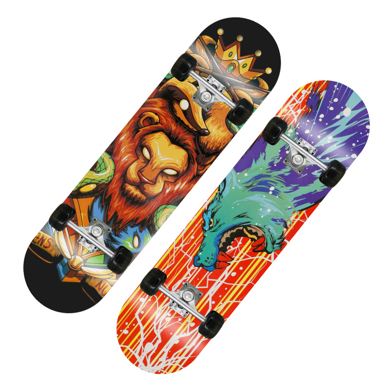 Scooter Four-wheel Beginner Children Boys And Teenagers Paddleboard Road Double Tilt6-16 Years Old Female Professional Scooter