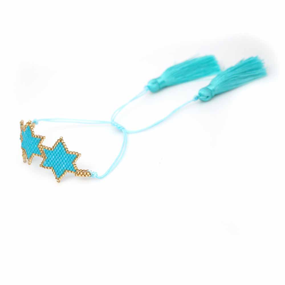 Nueva Pulsera De Patrón De Estrella Hexagonal Tejida A Mano Miyuki De Moda display picture 61