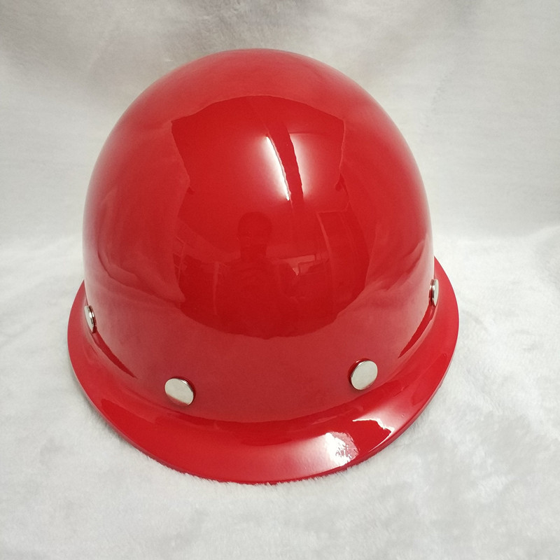 梅思安安全帽ABS玻璃钢工地头盔 红色建筑工程施工防砸安全帽批发