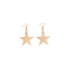 Accessory, metal earrings, universal nail sequins, simple and elegant design, European style