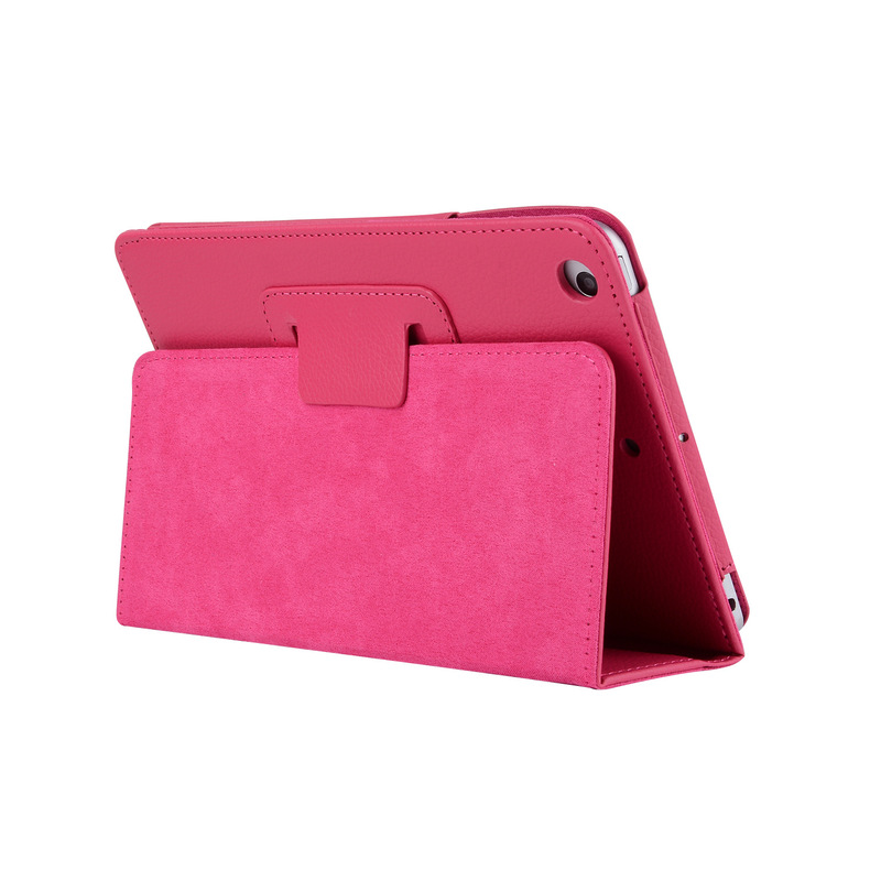Spot iPad mini litchi pattern two-fold bracket leather case Factory Direct mini tablet computer protective case Spot iPad mini litchi pattern two-fold bracket leather case Factory Direct mini tablet computer protective case