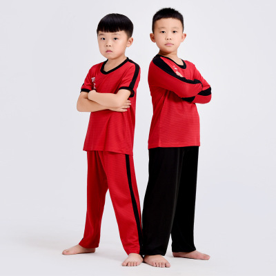 High elastic Short sleeved new pattern children Martial Arts Wear leisure time Martial Arts School Sportswear customized Group purchase Price Discount