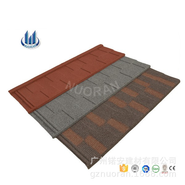 厂家直销  欧标板彩石金属瓦 树脂瓦 优质复古小青瓦 混色仿古瓦