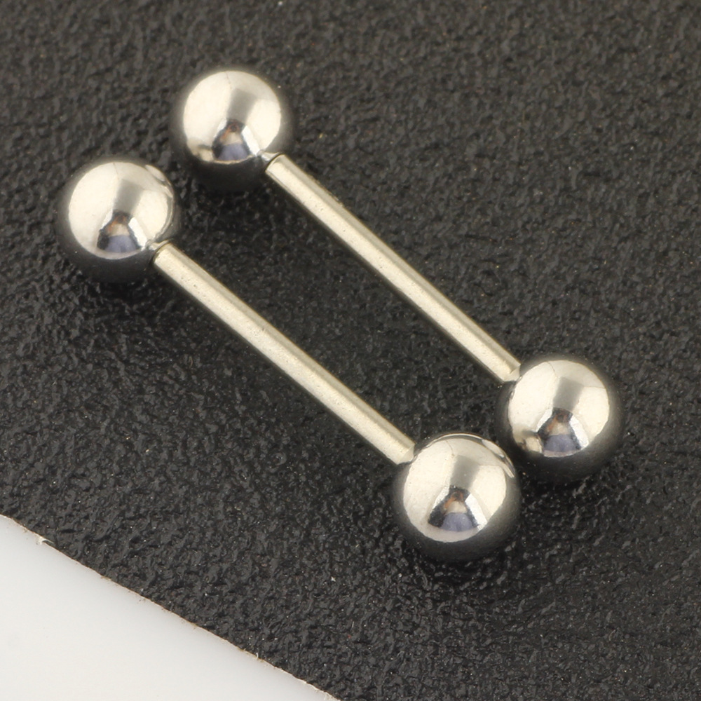 Amazon 14-Piece European and American Hot-Selling Body Piercing Jewelry Set Breast Rings Nipple Rings Tongue Rings Tongue Barbells Stainless Steel Rhinestone detail image 21