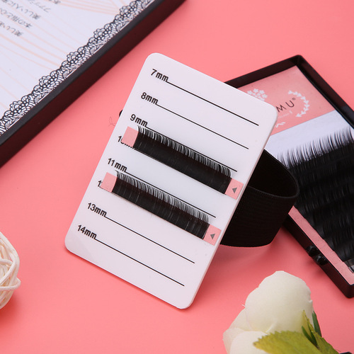 Acrylic Eyelashes Portable White Acrylic Eyelash Board Tea Flower Blossom Flower Board Hair Removal Stand Handheld Wedding False Eyelashes