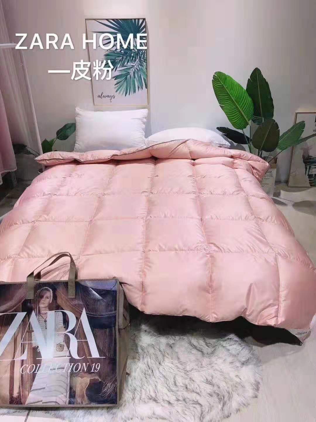 微商爆款ZARA羽絨被HOME冬被加厚羽絲絨被子被芯團購壹件代發批發