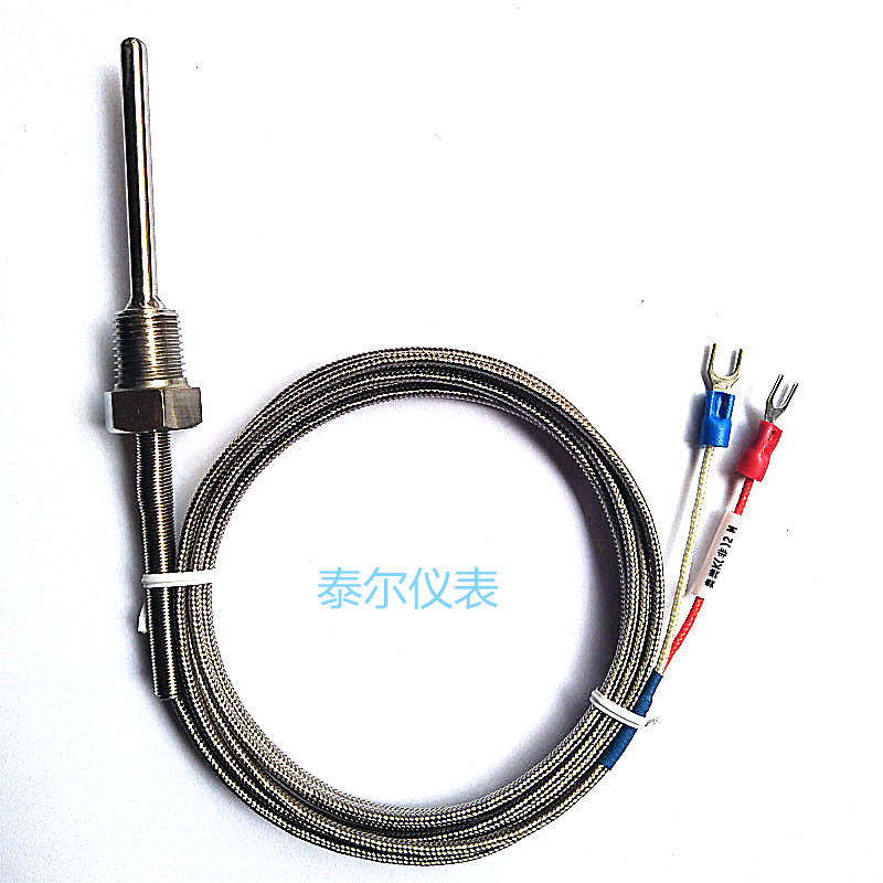 M8 M12 1分 2分 3分 4分牙热电偶K型 温度传感器 温控探头测温线
