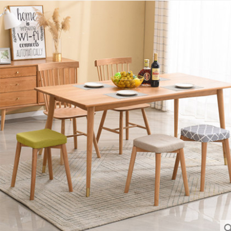Dining table stool creative small stool home square stool dress stool fashion makeup stool restaurant bench solid wood stool