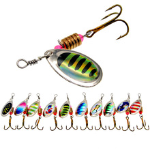 Metal Spoons Fishing Lures Leech Flutter Spoon Fresh Water Bass Swimbait Tackle Gear