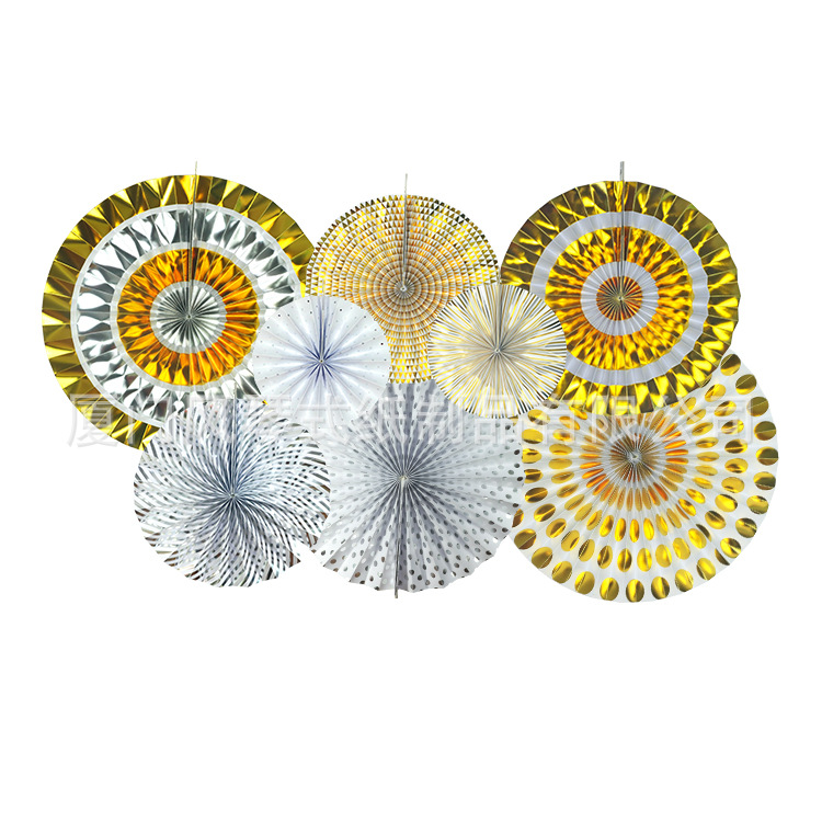 纸扇套装-八支装-金-银-750-一