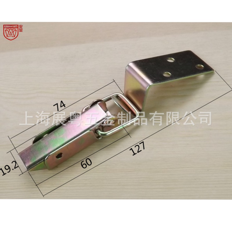 AW2 color largo con gancho grande accesorios de bolsas de hardware hebilla de bolsas hebilla de caja de madera hebilla de caja pesada