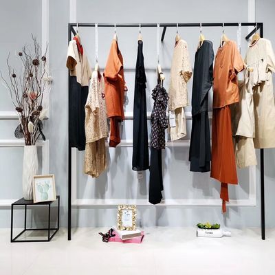 綻染2019夏杭州壹線品牌時尚少淑連衣裙折扣女裝快手直播貨源批發