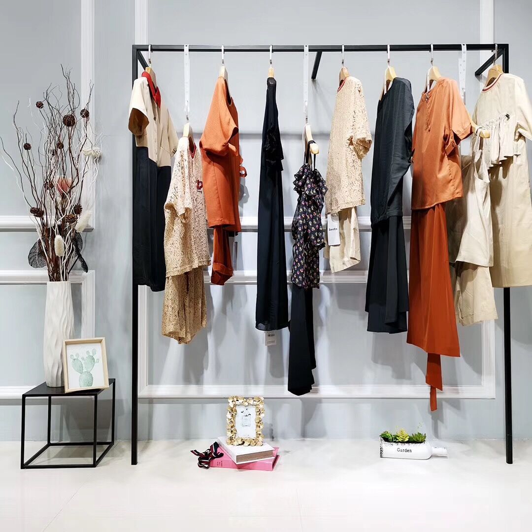 綻染2019夏杭州壹線品牌時尚少淑連衣裙折扣女裝快手直播貨源批發