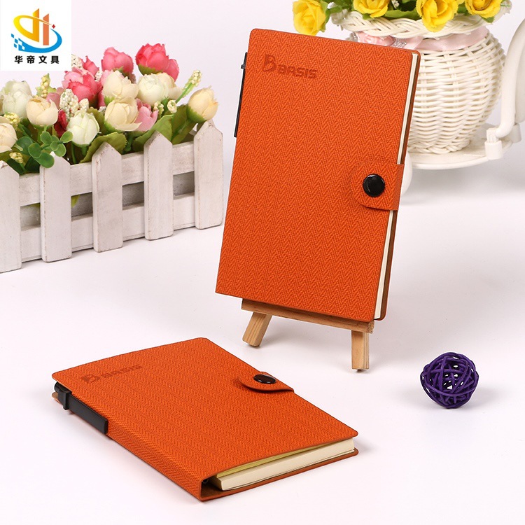 可来样定制欢迎采购广告促销礼品记事带扣牛皮纸便签本|ms