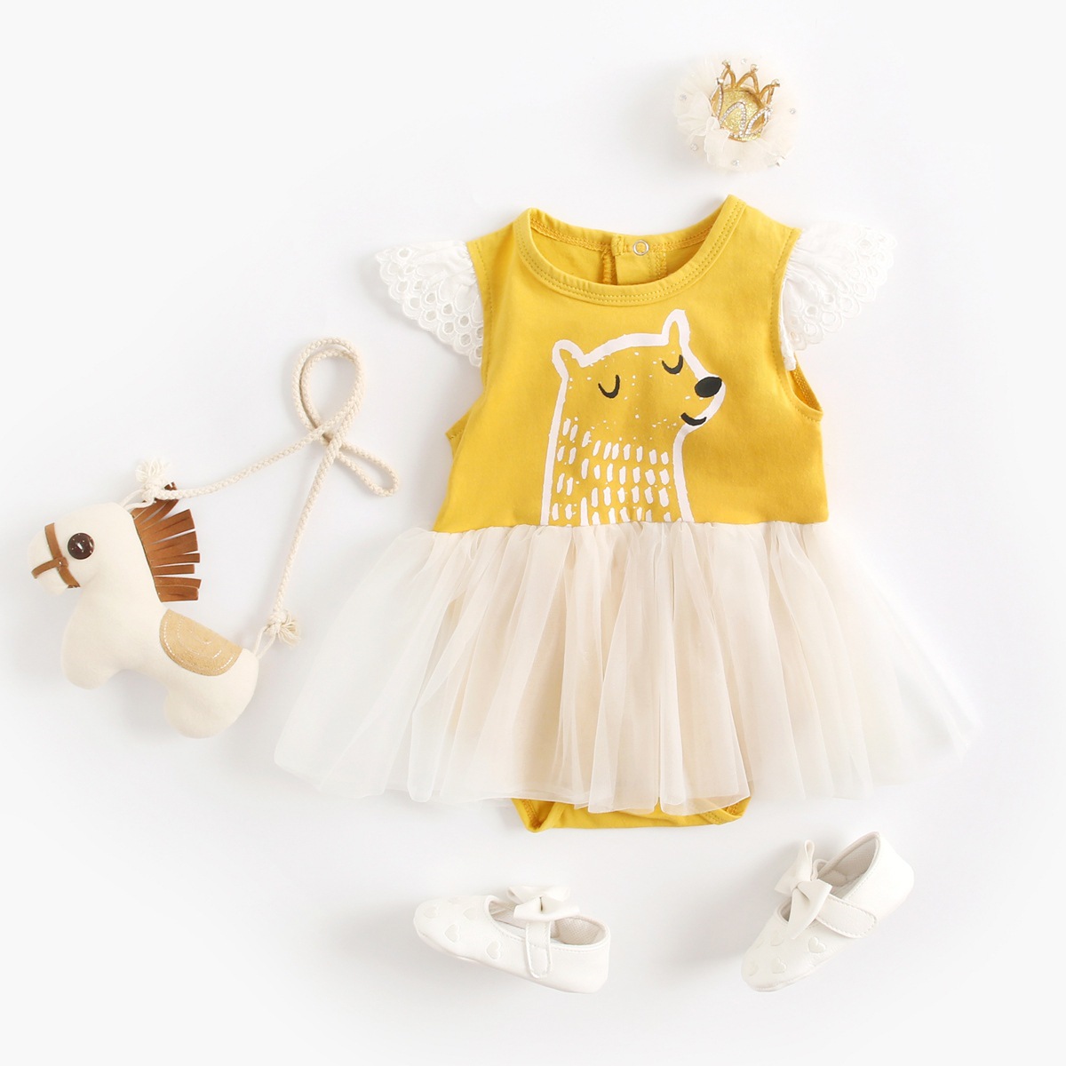 Children's lace bodysuit for new born