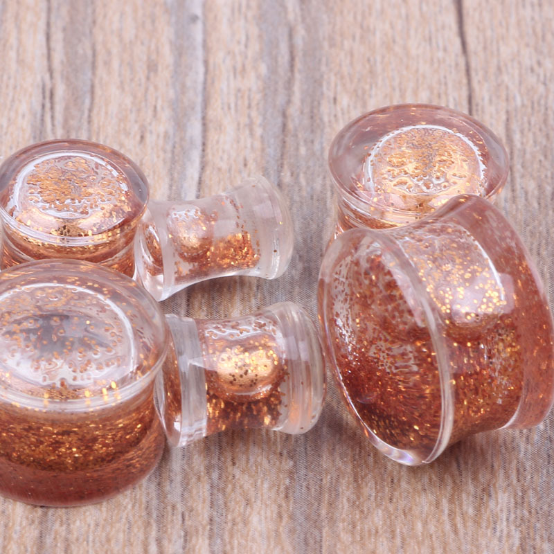 Transparent Acrylic Ear Expander Earring - Geometric 16MM Plug for Stretched Ear Piercing Jewelry detail image 9