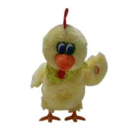 新奇特电动毛绒玩具下蛋鸡跨境工厂货源儿童益智互动玩具批发公鸡