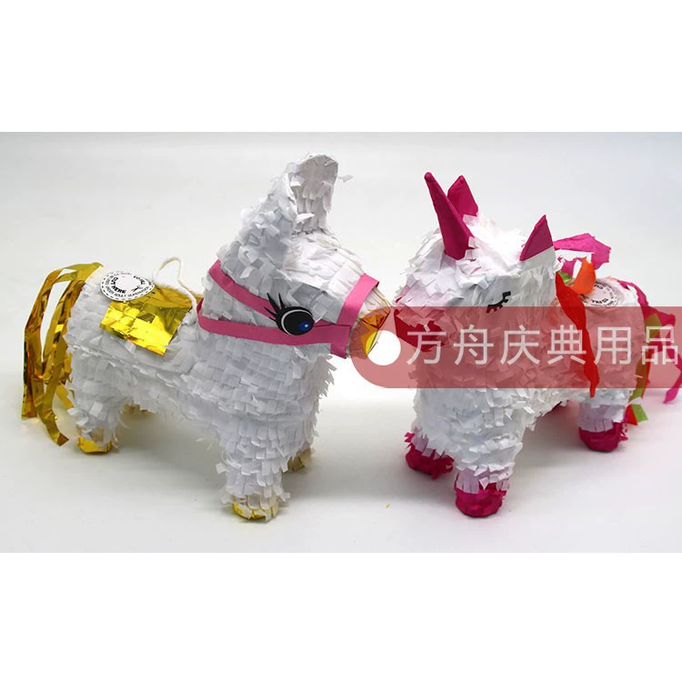 Игрушка-пиньята Animal Pineta Paper Paper Games Smooth Sugar PINATA Birthday Products Children Filling Party