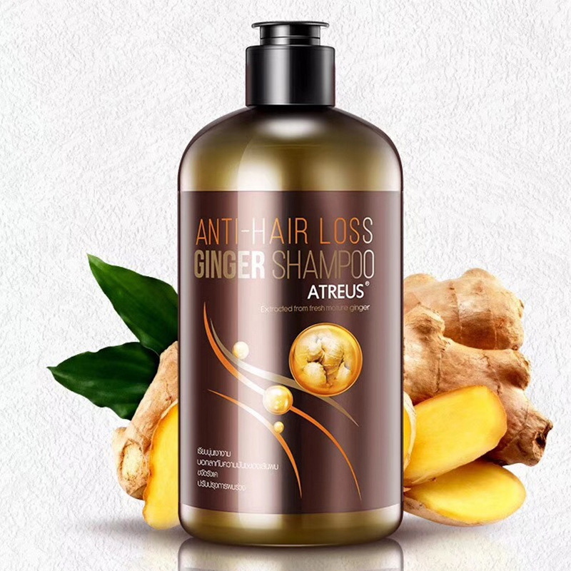 泰國AT生姜洗發水500ml護發素250ml無矽油洗護止癢柔順