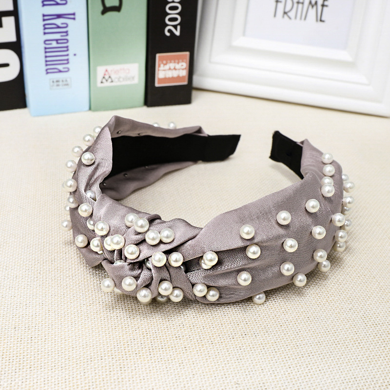 Pearl Headband Simple Knotted Headband Wholesale display picture 7