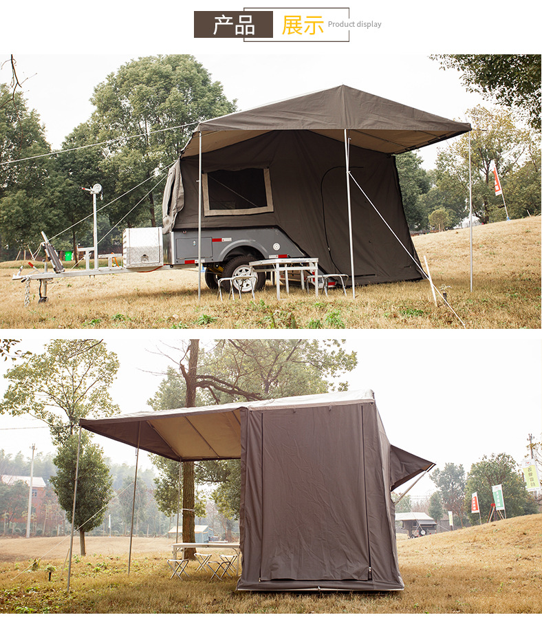 Storm Wolf Outdoor Products Camping Camping Rear Turn Trailer Tent Hanging Roof Car Polyester Cotton Canvas Tent