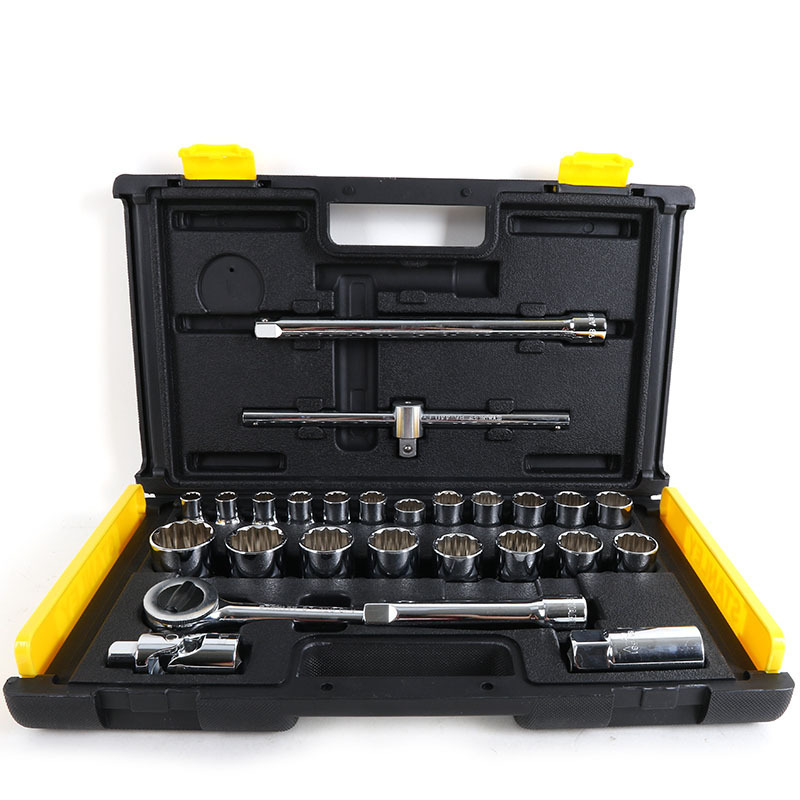 史丹利26件套12.5mm系列12角公制英制套筒组套套装扳手五金工具