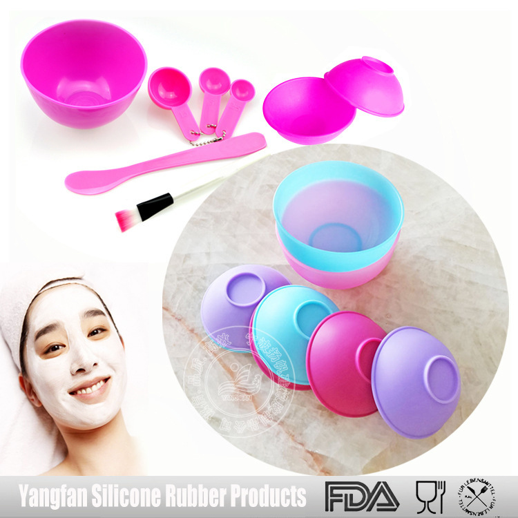 硅胶面膜碗 美容用调膜碗 迷你硅胶碗 软硅胶面膜碗大号小号