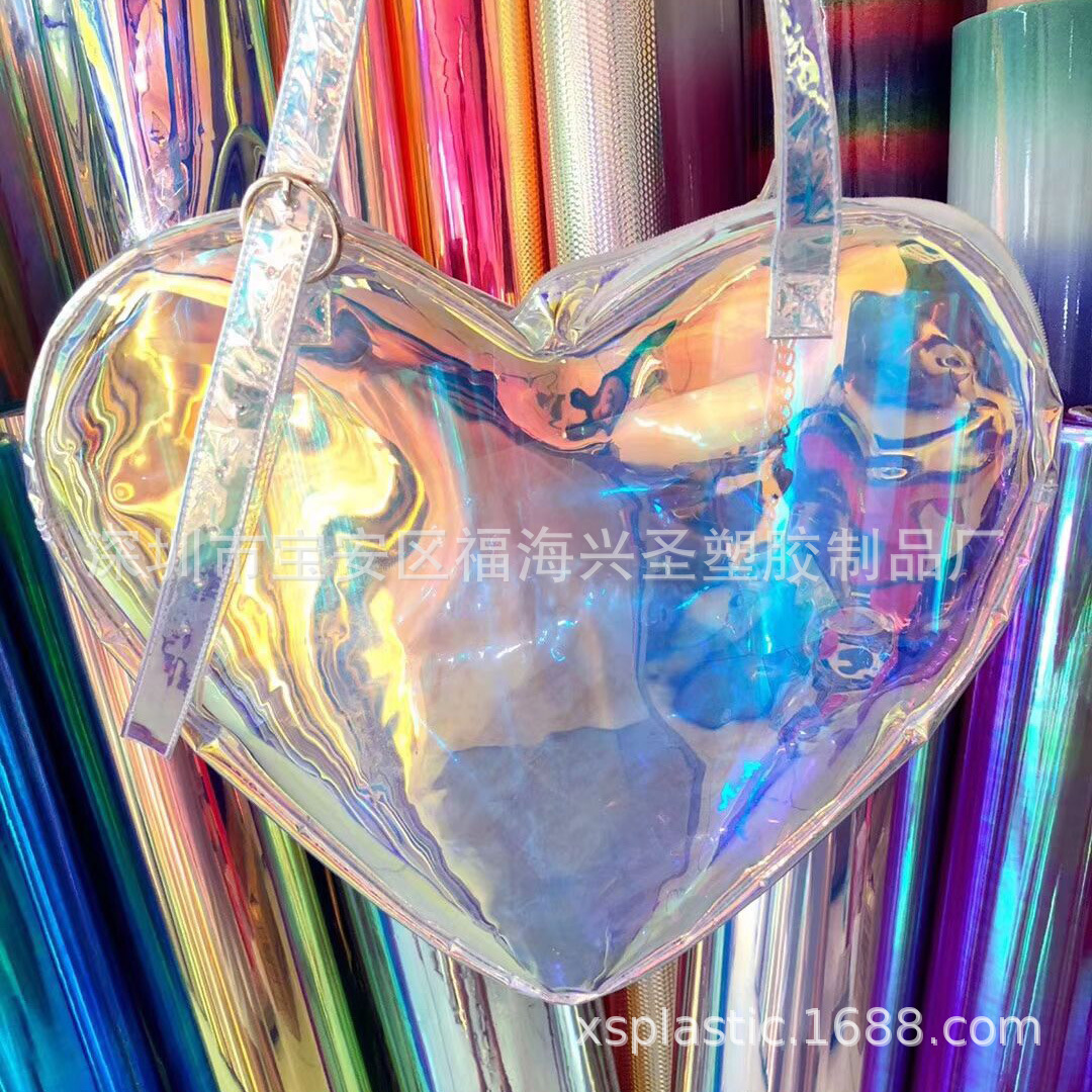 pvc幻彩膜 镭射膜pvc膜 镭射彩虹膜pvc七彩炫彩膜玩具