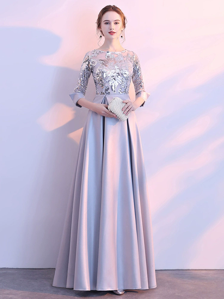 Spring long evening dress