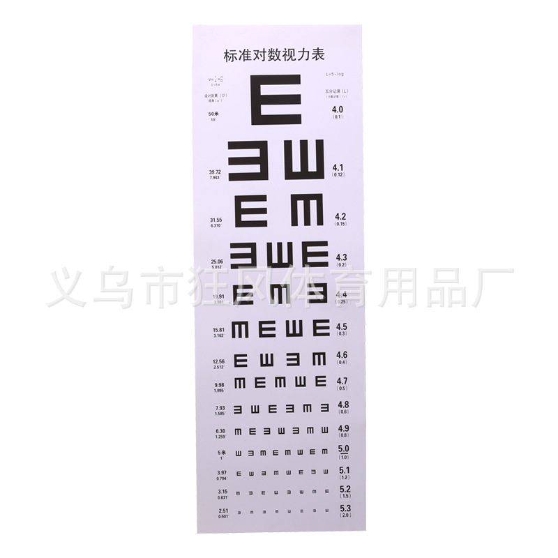 wholesale standard Examination Visual acuity chart standard Vision Poster children Dedicated test Eye pvc Visual acuity chart