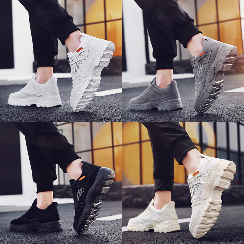 卡其冬季靴男加绒加厚雪地棉鞋男马丁个性百搭保暖休闲系带工装靴|ms