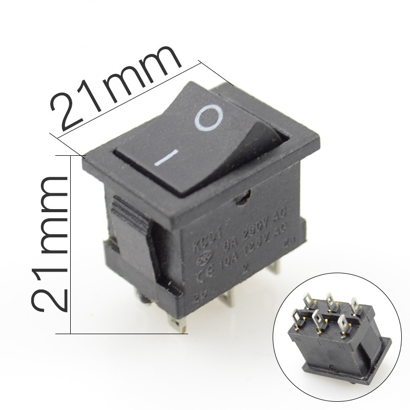 21*15mm 6 pins 2 positions 6 pins 3 positions Power button Boat switch